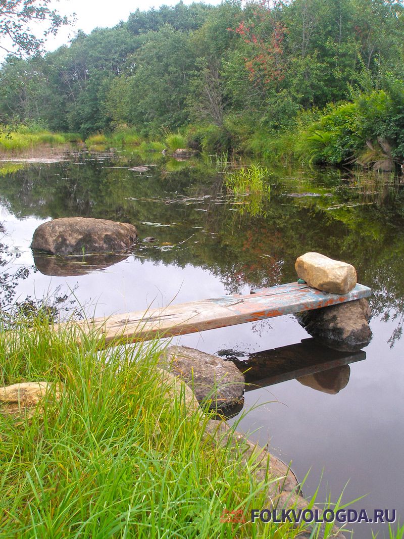 Река Ивода. Место слияния рек Иводы и Пондолы
